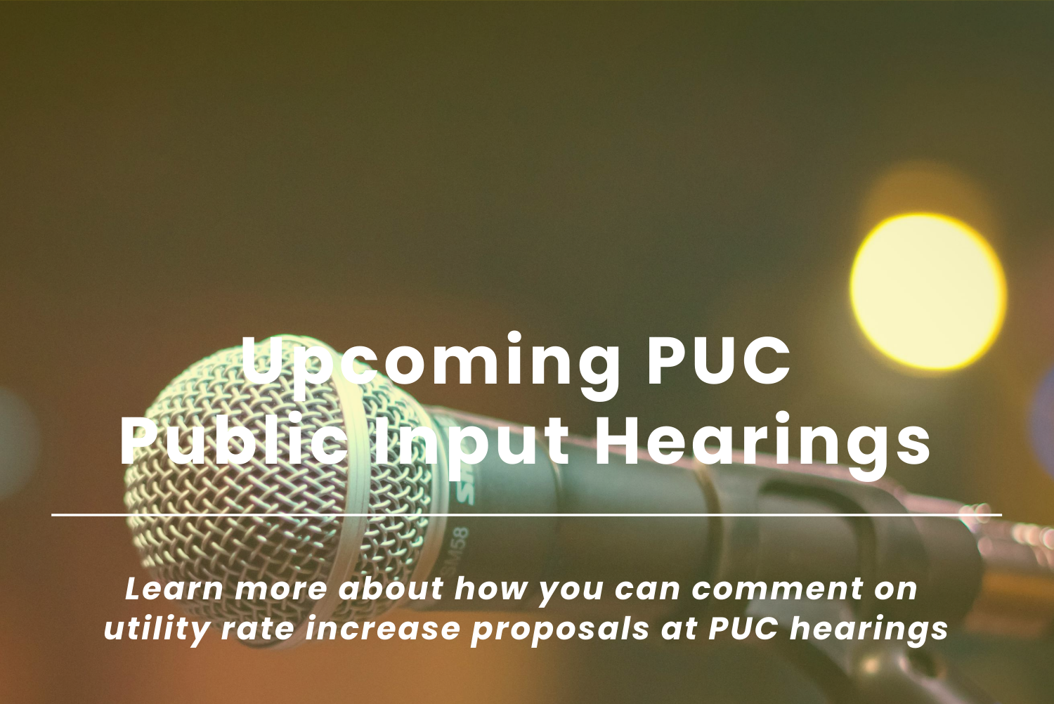 PUC Input Heariing Website Yellow1a